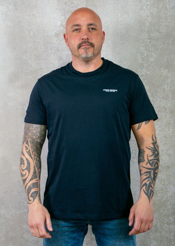 Armani Exchange Basic T-shirt Met Korte Mouwen Blauw L Man