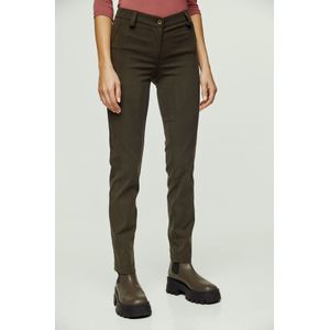 Stretchbroeken - Kaki - Getailleerde Broek - Volledige Lengte