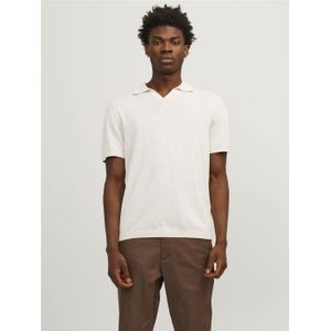 Jack & Jones Jprccigor linen split neck ss ln