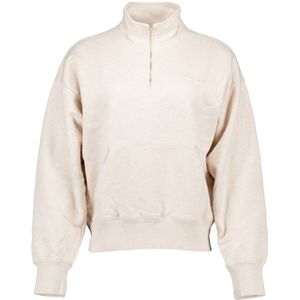 Olaf Hussein Outline logo zip mock sweaters