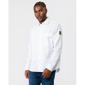 Belstaff - Garment Dye Cotton Scale Shirt - Wit - Katoen