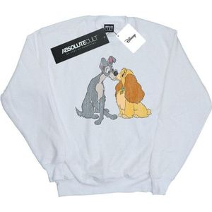 Li-cense Disney heren lady and the tramp distressed kiss sweatshirt