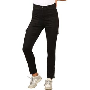 MYT - Dames Cargo Chino - Zwart - Enkel Grazer Broek