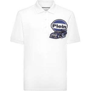 Philipp Plein - Piqué Polo Shirt SS Racing - Wit - Heren