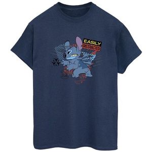 Li-cense Disney dames lilo and stitch gemakkelijk afgeleid katoenen vriendje t-shirt