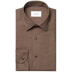 Eton - Overhemden - Bruin
