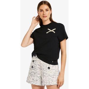 Josh V Dames shirt dorie bow zwart