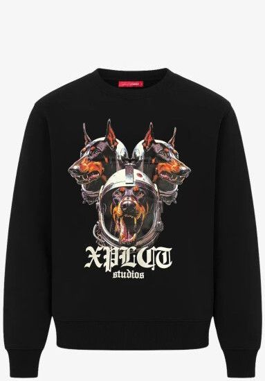 XPLCT Studios - Dobberman - Sweater - Zwart