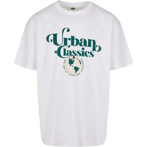 Urban Classics Heren globe organic logo t-shirt