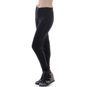 2-Young - Jeggings - Chique Stretchbroek - Contrasterende Stoffen Smokingstrepen