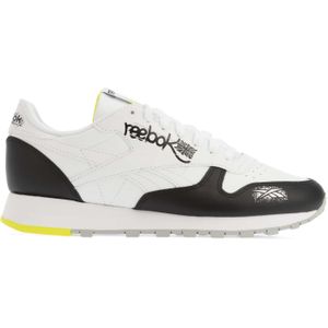 Reebok - Classic Leather - Herenschoenen - Wit - Zwart - Leer