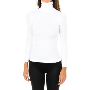 Nevada t-shirt met lange mouwen, hoge hals en elastische stof 210277 vrouw