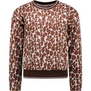 B.Nosy Meisjes sweater jacquard lucky leopard