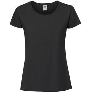 Fruit of the Loom - T-shirt - Zwart - Katoen - Eenvoudig Ontwerp