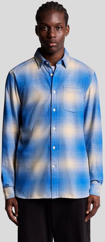 Lyle & Scott - Ombre Check - Flanellen Overhemd - Meerkleurig