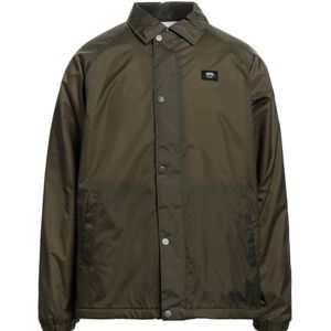 Vans, Heren, Jassen, Groen, Maat: M Fleece,