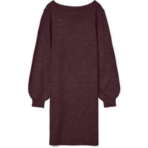 VERO MODA - VMLEFILE - Gebreide Jurk - Dames - Mini - Lange Mouwen - Boothals