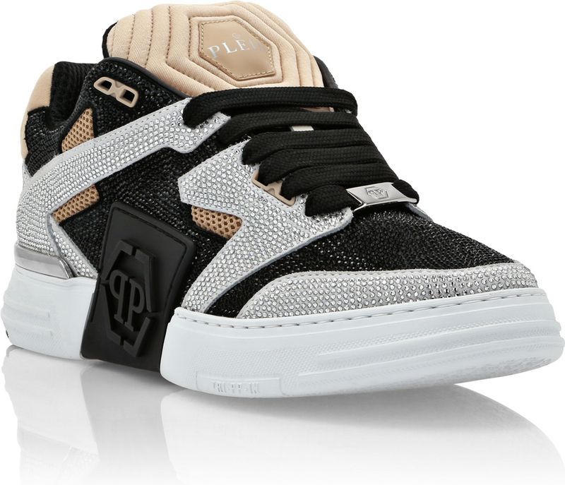 Philipp Plein - Mix Leather Lo-Top Sneakers - Veelkleurig - Leer