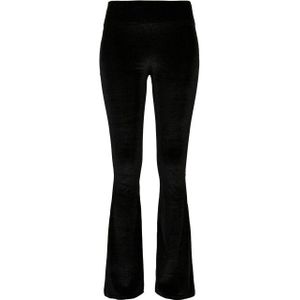 Urban Classics Dames fluwelen hoge taille bootcut legging