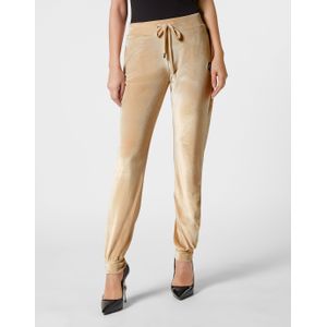 Philipp Plein - Joggingbroeken - Beige - Gothic Plein - Polyester