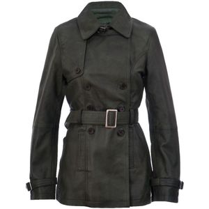 Halflange Trenchcoat - Leren - Oakham - Dames