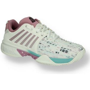 K-Swiss - Express Light 3 - Padel Schoenen - Wit-Roze - Materiaal