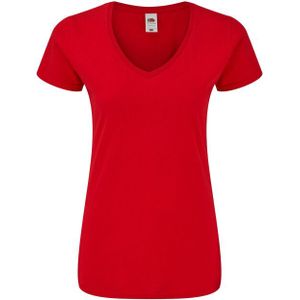 Fruit of the Loom - Iconic 150 V Hals T-shirt - Dames