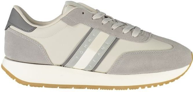 Tommy Hilfiger - Bruine Sneakers - Polyester en Leer