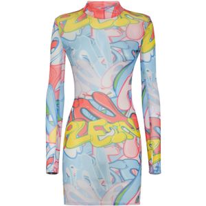 Philipp Plein - Duchesse Midi Jurk - Veelkleurig - Dames - Polyester