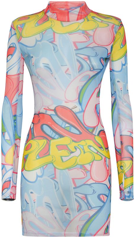 Philipp Plein - Duchesse Midi Jurk - Veelkleurig - Dames - Polyester