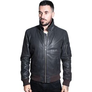 Heren - A2 - Leren Bomberjack - Koeienhuid