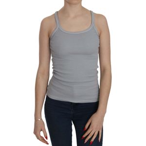 PINK MEMORIES Lichtgrijze Mouwloze Spaghetti Band Blouse