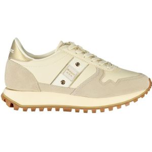Leren Crème Sneakers
