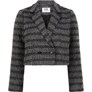 Lofty Manner - Blazer QK302 - Ruitstructuur - Dames