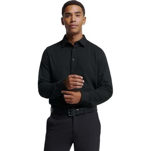 No Excess Shirt jersey pique stretch black