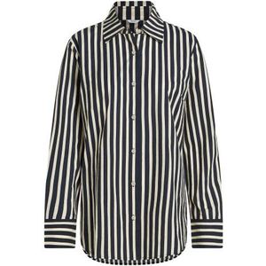 Penn & Ink W25se035ltd 90-05 penn&ink blouse stripe black ecru