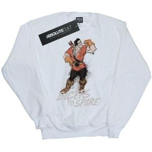 Li-cense Disney dames beauty and the beast gaston biceps to spare sweatshirt