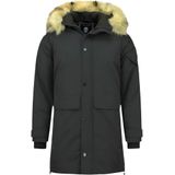 Enos Lange parka jas met bontkraag - Winterjas