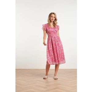 Smashed Lemon - 25344 - Jurk - Fuchsia - Chiffon