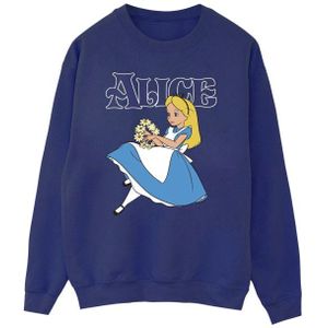 Li-cense Disney heren alice in wonderland bloemen sweatshirt