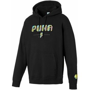 Puma - Pop Style - Pullover - Zwart - Lange Mouw - Heren Hoodie