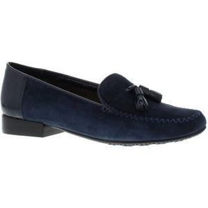 Si - Gallia - Dames Mocassin - Zwart - Suède