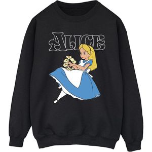 Li-cense Disney heren alice in wonderland bloemen sweatshirt