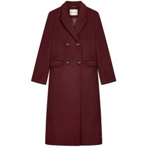 Fabienne Chapot - Mantel - Bordeauxrood - Wolmix