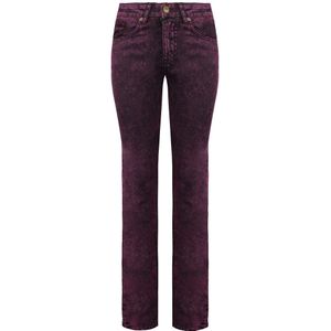 Criminal Damage - Skinny Fit - Dames Jeans - Bordeauxrood - Acid Wash