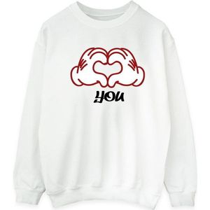 Li-cense Disney heren mickey mouse love you hands sweatshirt