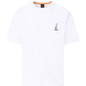 Boss - Casual Te-Polar - T-shirt - Wit - Korte Mouw
