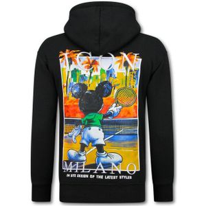 Top-Star Oversized hoodie met capuchon icon milano print