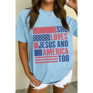 Patriottisch Grafisch T-shirt