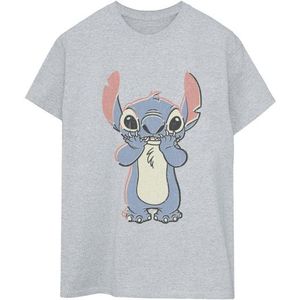 Li-cense Disney dames lilo and stitch grote print katoenen vriend t-shirt